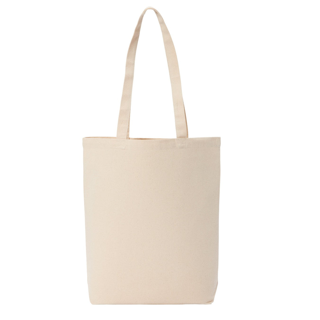 Recycled premium canvas flat base shopper