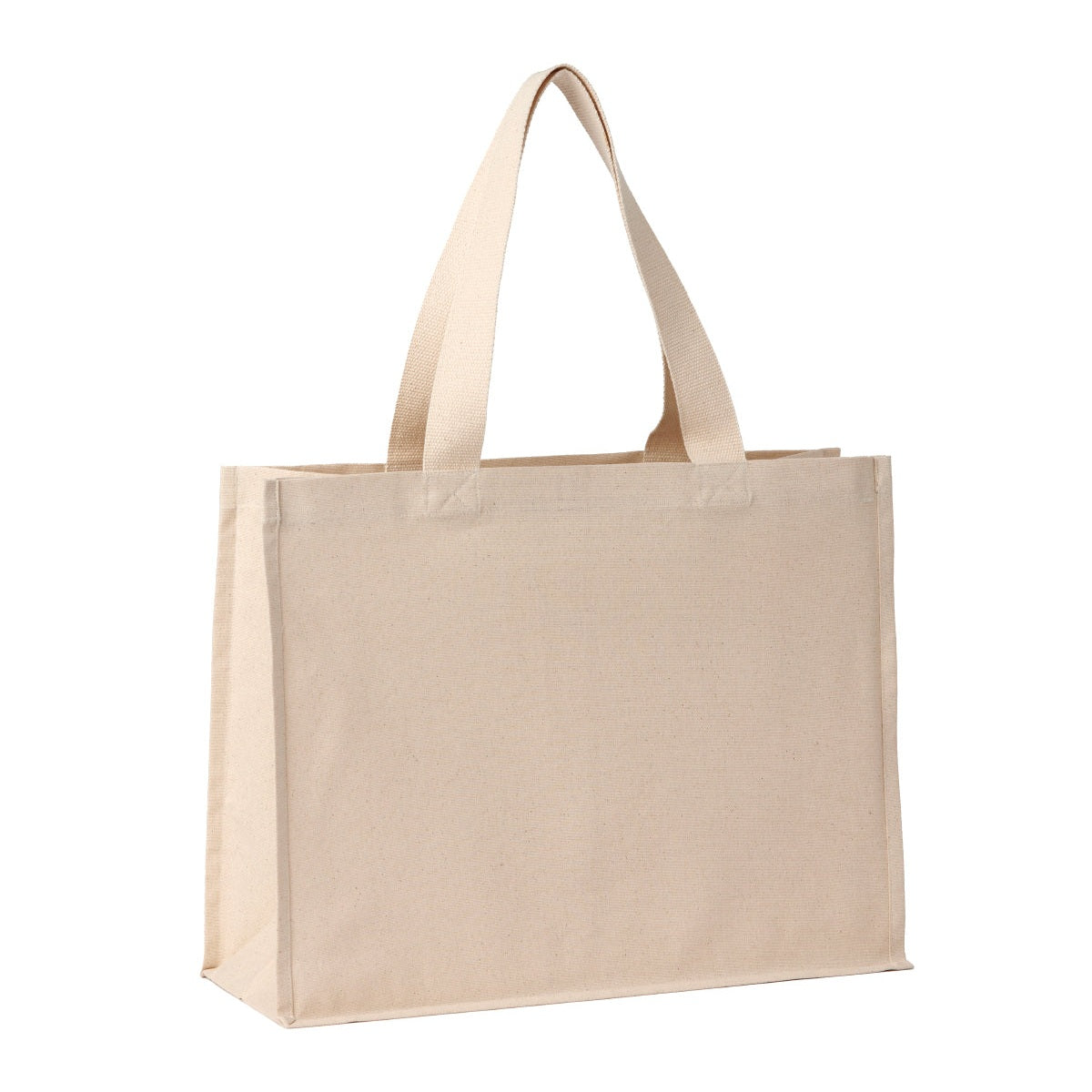 Recycled premium canvas stand-up shopper