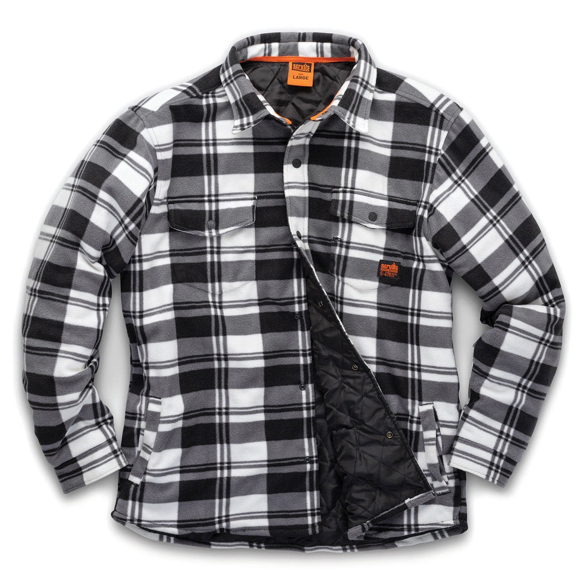 Worker padded checked shirt