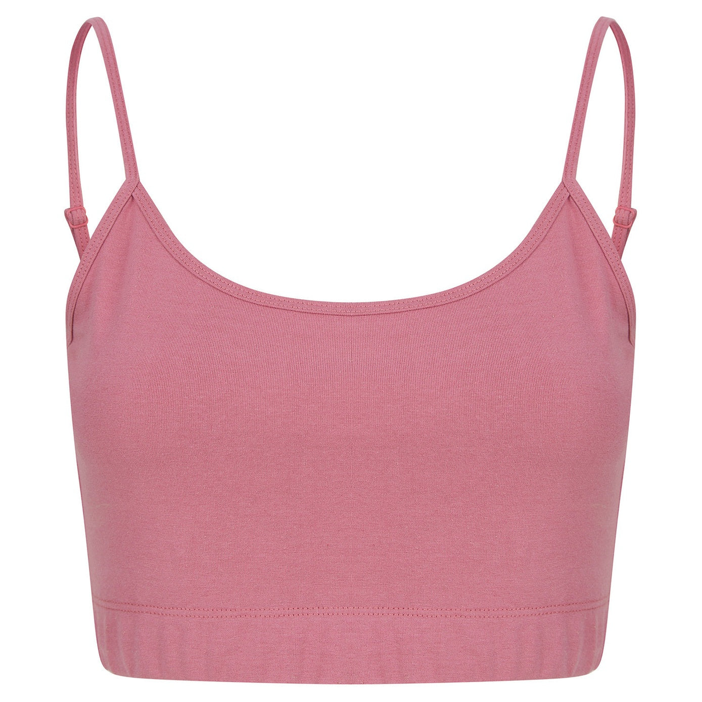 Women's sustainable fashion cropped cami top with adjustable straps