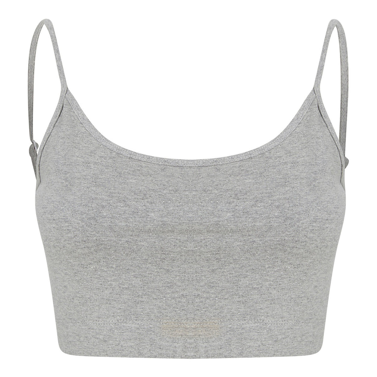 Women's sustainable fashion cropped cami top with adjustable straps