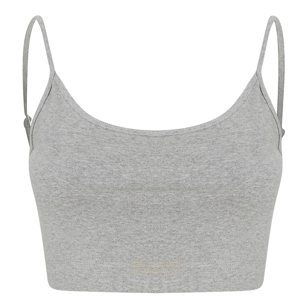 Women's sustainable fashion cropped cami top with adjustable straps