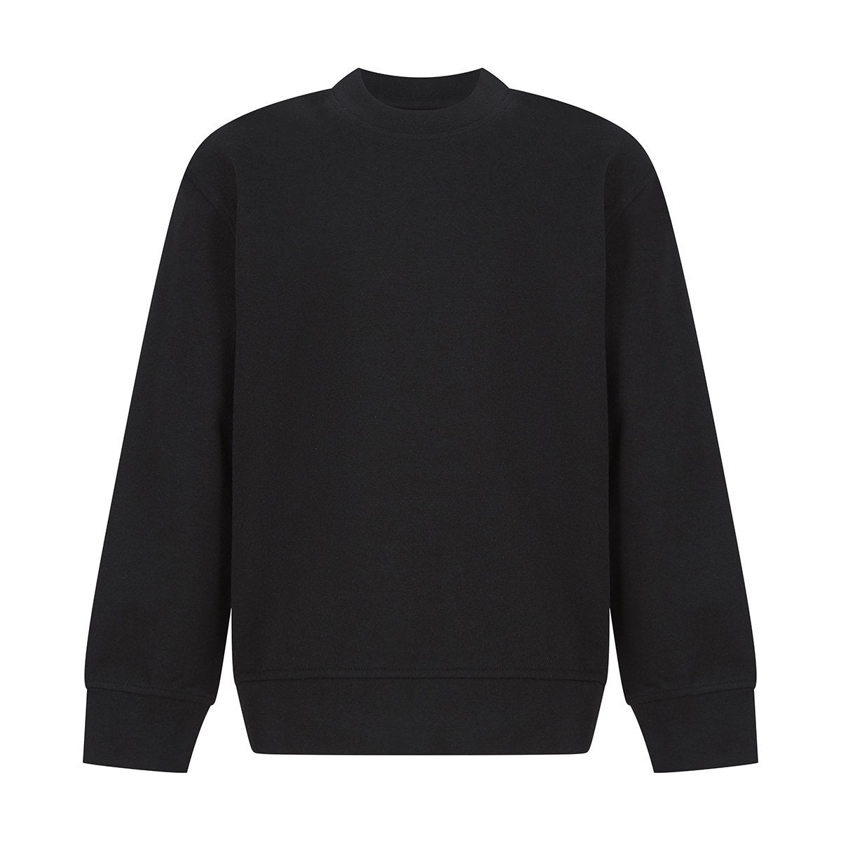 Kids sustainable fashion curved hem sweatshirt