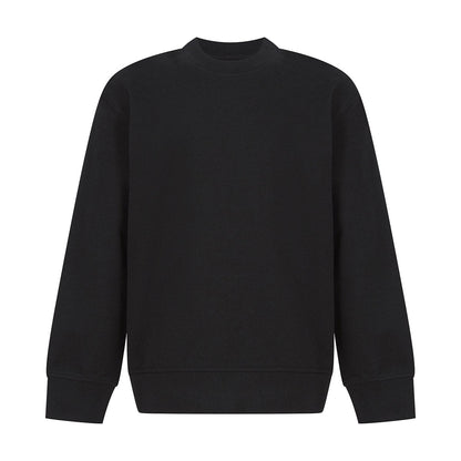 Kids sustainable fashion curved hem sweatshirt
