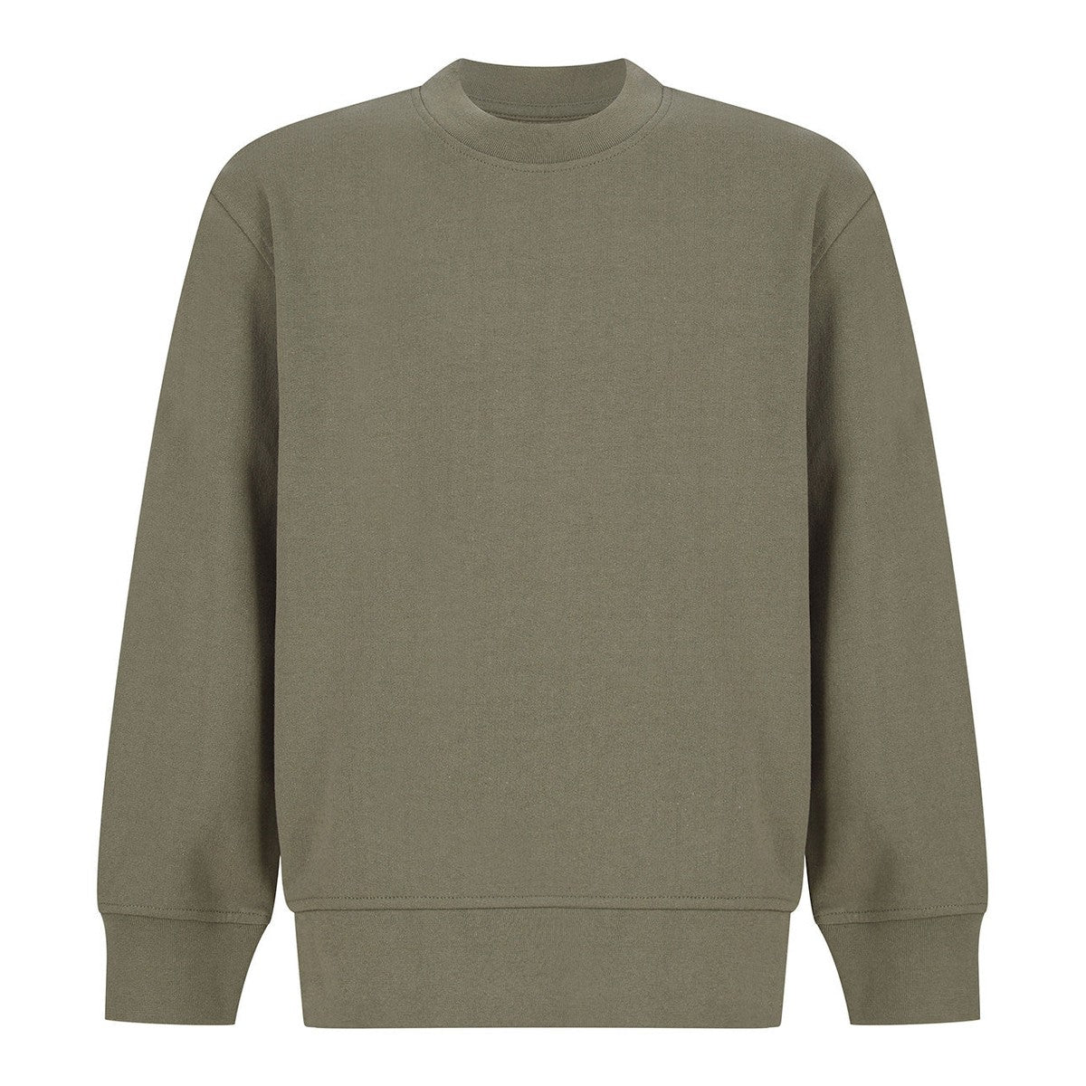 Kids sustainable fashion curved hem sweatshirt