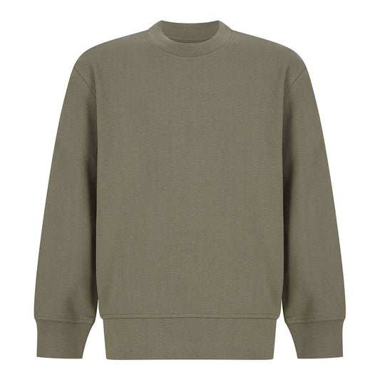 Kids sustainable fashion curved hem sweatshirt