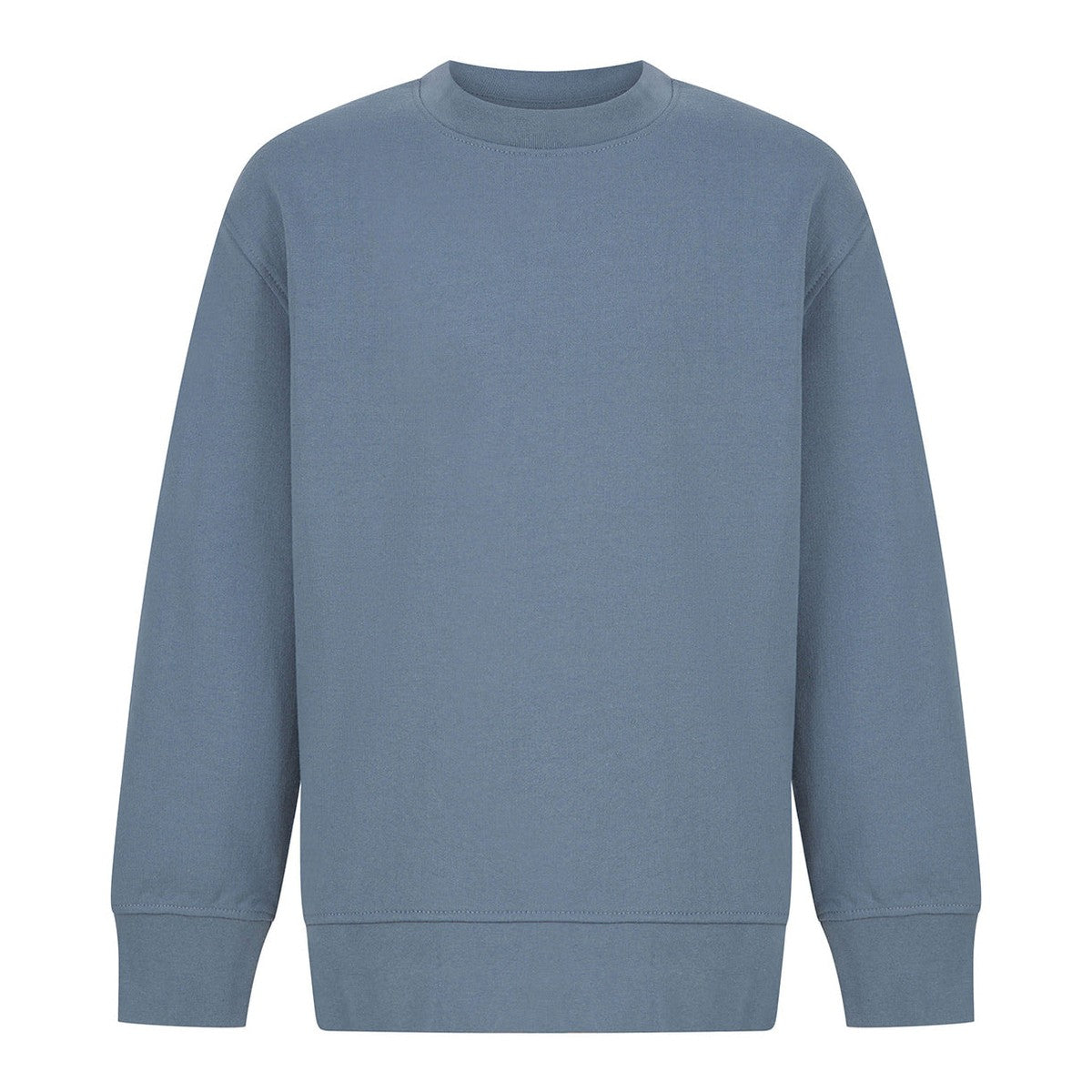 Kids sustainable fashion curved hem sweatshirt
