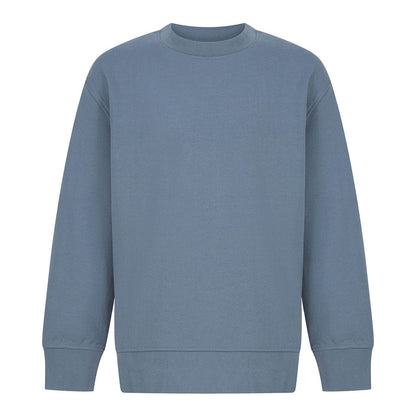 Kids sustainable fashion curved hem sweatshirt
