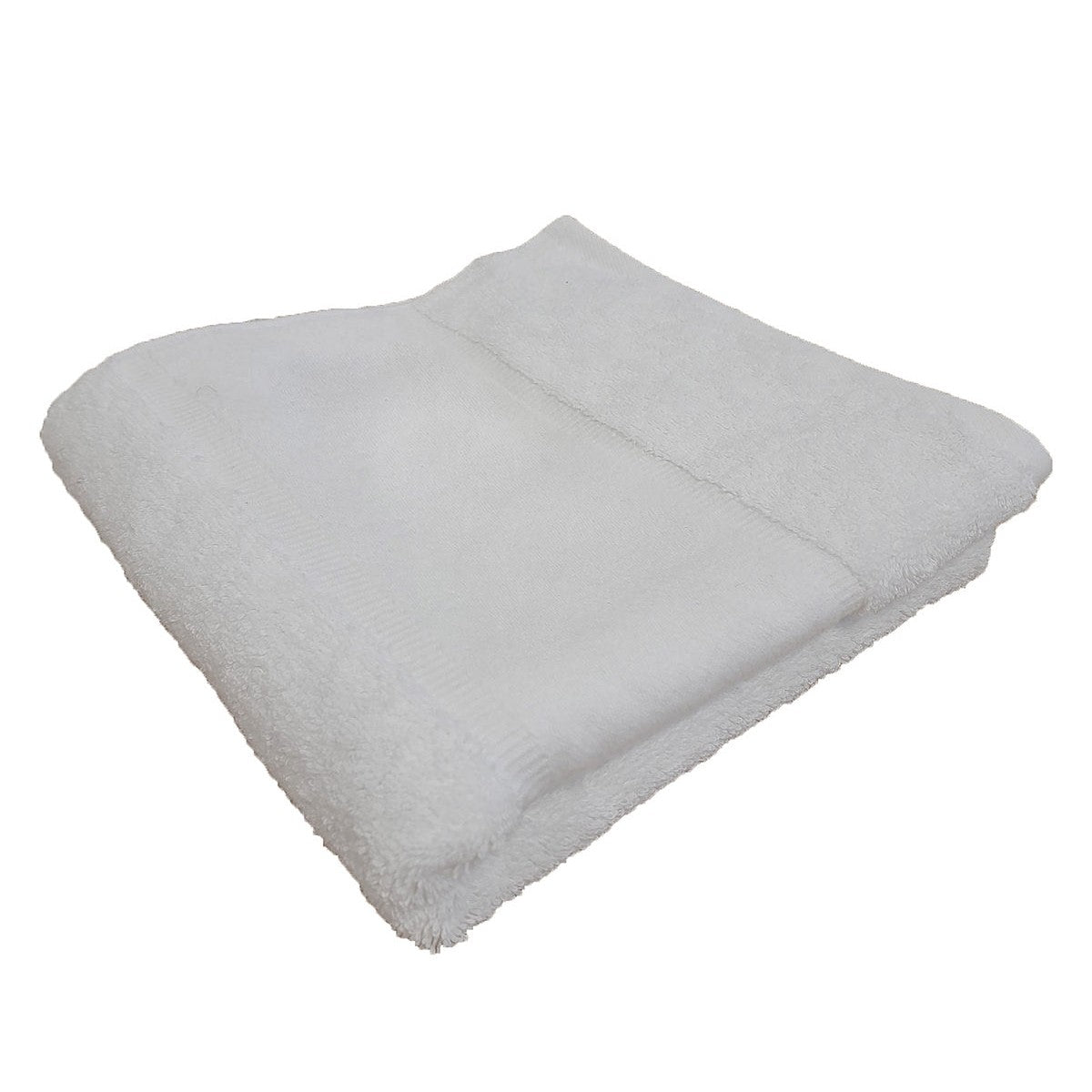 Organic bath towel with printable border