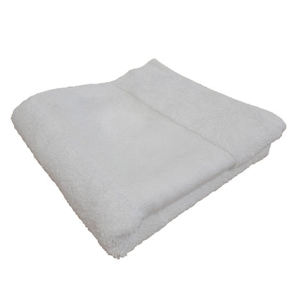 Organic bath towel with printable border
