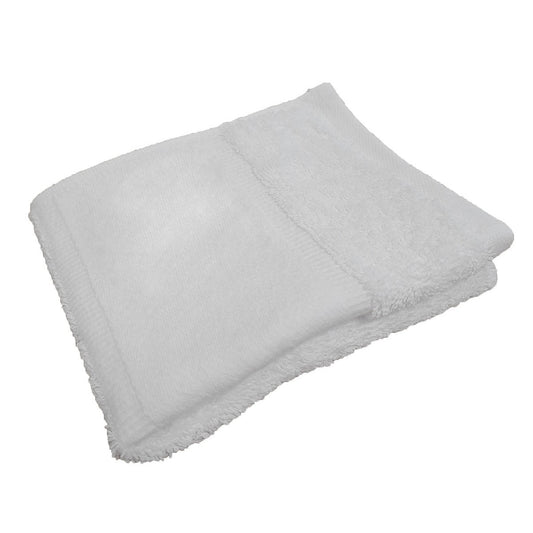 Organic guest towel with printable border