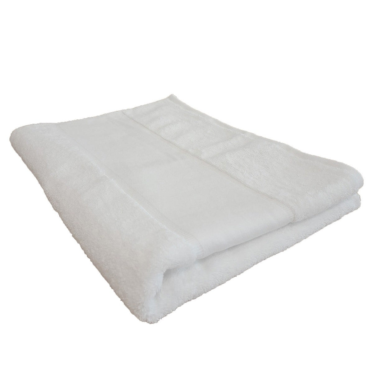 Organic bath sheet with printable border