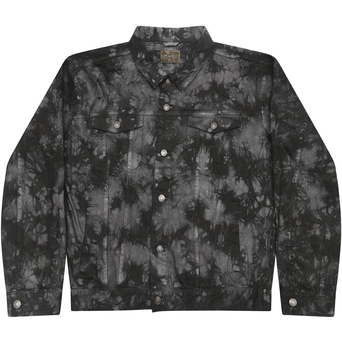 Tie-dye denim jacket