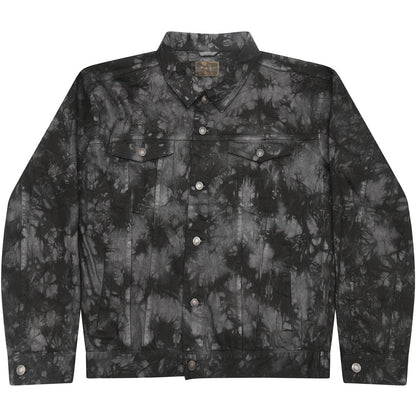 Tie-dye denim jacket