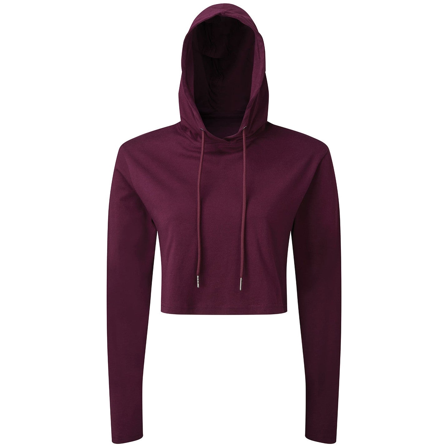 Women's TriDri® cropped hooded long sleeve t-shirt