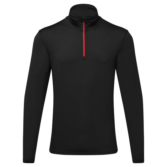 TriDri® recycled long sleeve brushed back ¼ zip top