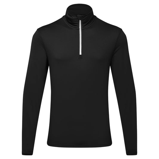 TriDri® recycled long sleeve brushed back ¼ zip top
