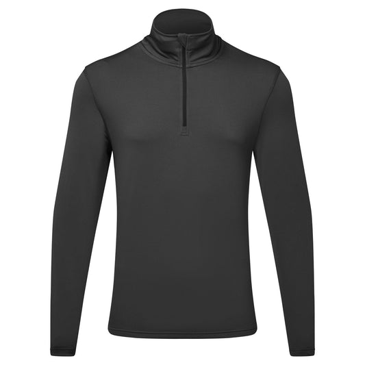 TriDri® recycled long sleeve brushed back ¼ zip top