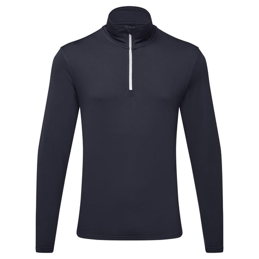 TriDri® recycled long sleeve brushed back ¼ zip top