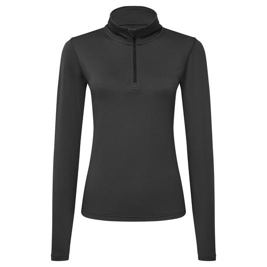 Womens TriDri® recycled long sleeve brushed back ¼ zip top
