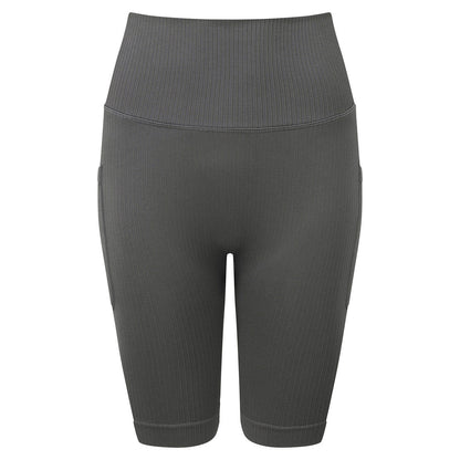 Womens TriDri® ribbed seamless '3D Fit' cycle shorts