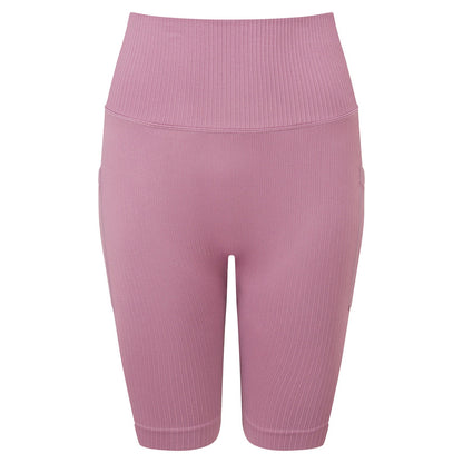 Womens TriDri® ribbed seamless '3D Fit' cycle shorts