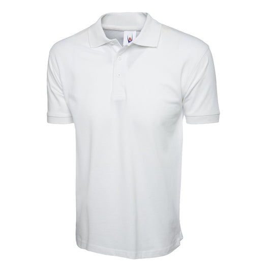 Uneek Classic Cotton Poloshirt - White White