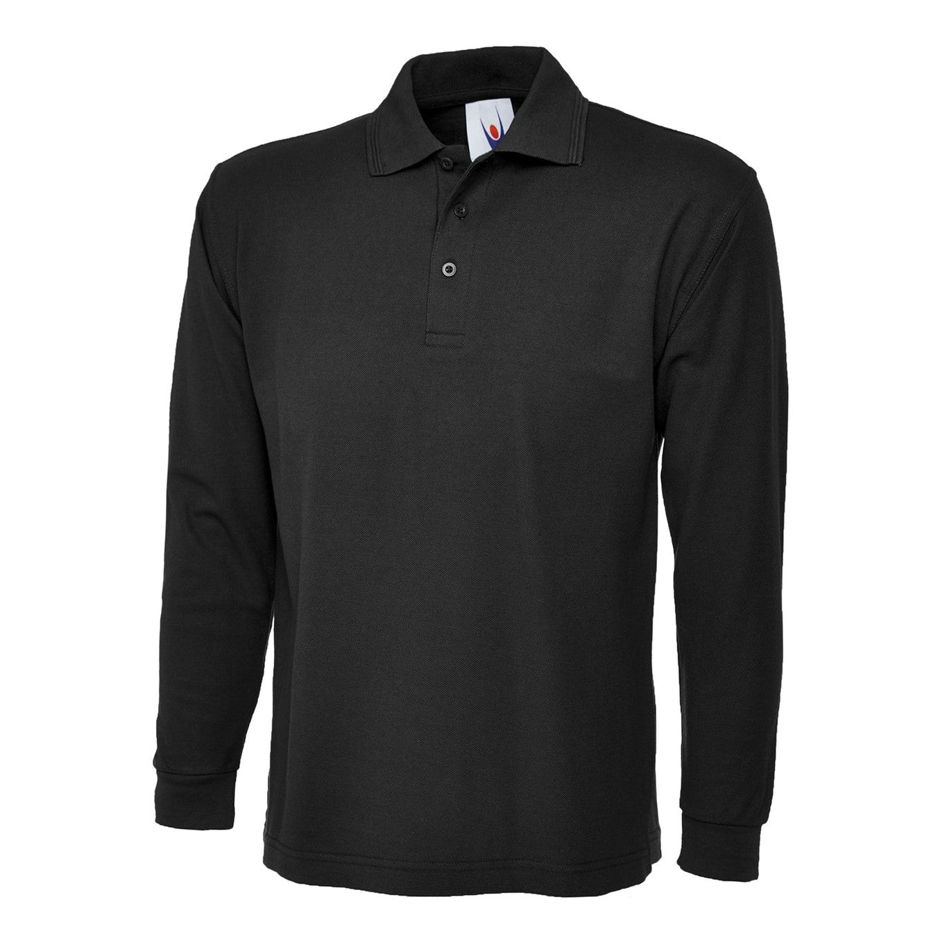 Uneek Longsleeve Classic Poloshirt - Black Black