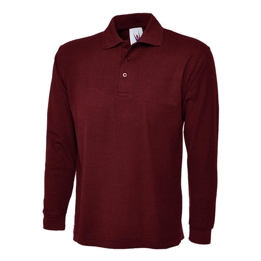 Uneek Longsleeve Classic Poloshirt - Maroon Maroon