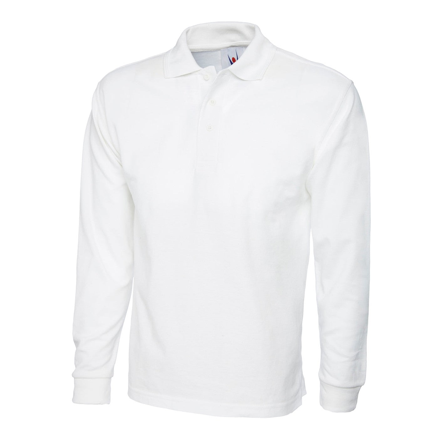 Uneek Longsleeve Classic Poloshirt - White White