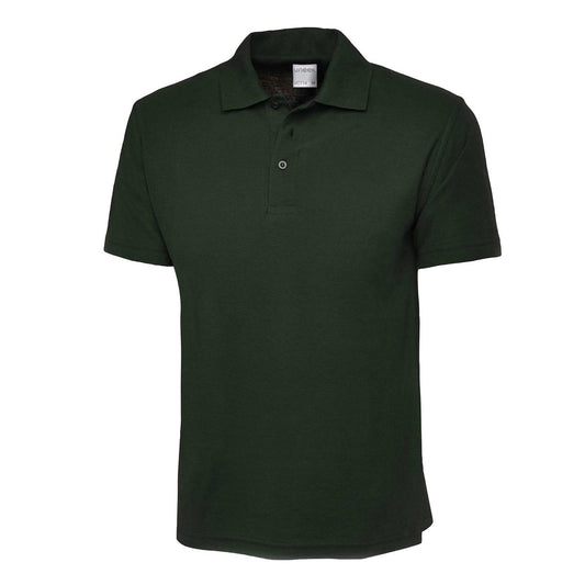 Uneek Mens Active Cotton Poloshirt - Bottle Green Bottle Green