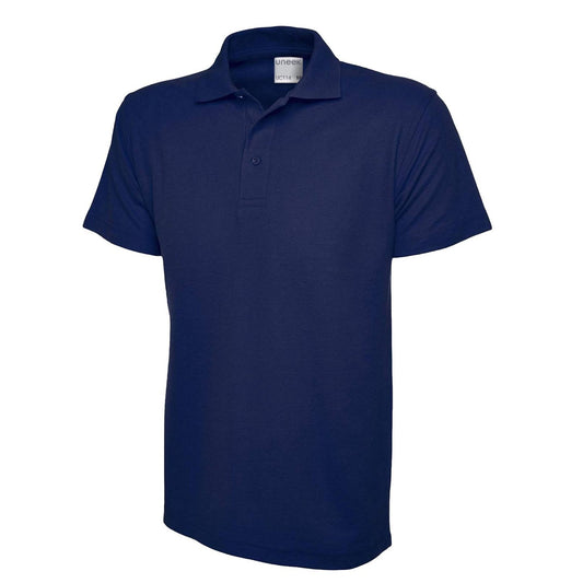 Uneek Mens Active Cotton Poloshirt - French Navy French Navy