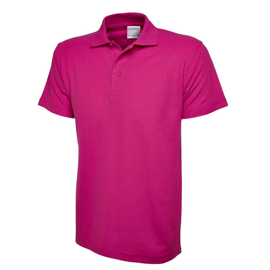 Uneek Mens Active Cotton Poloshirt - Hot Pink Hot Pink