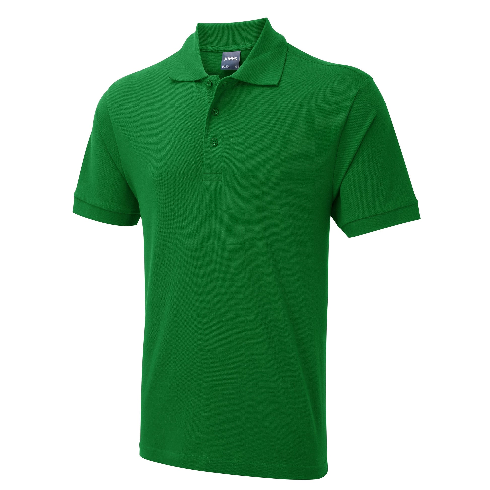 Uneek Mens Active Cotton Poloshirt - Kelly Green Kelly Green