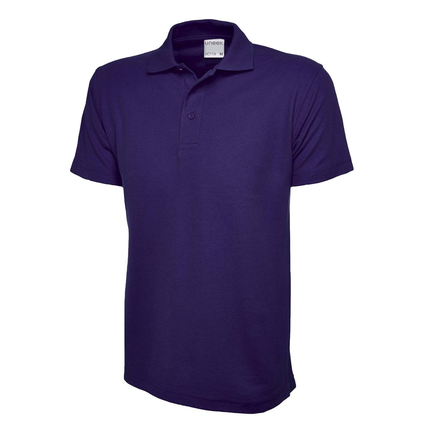 Uneek Mens Active Cotton Poloshirt - Purple Purple