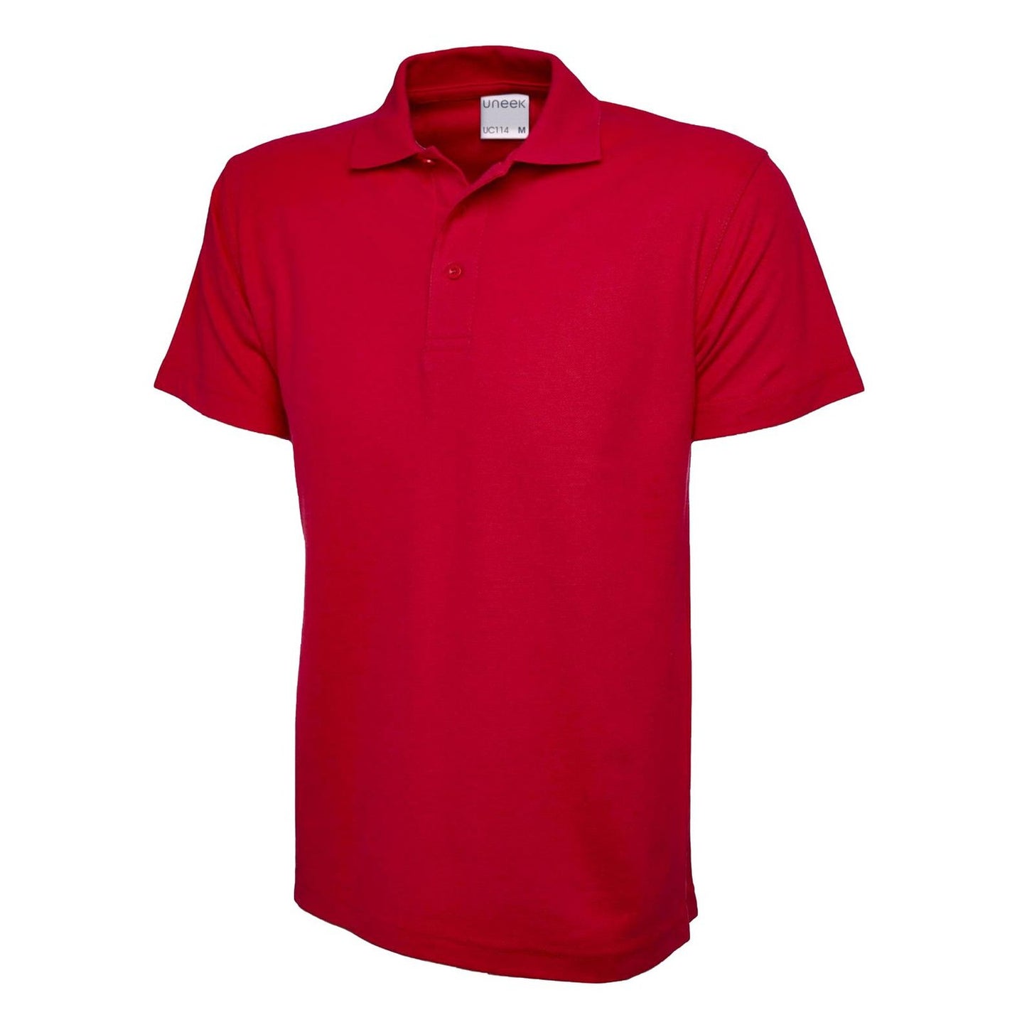 Uneek Mens Active Cotton Poloshirt - Red Red