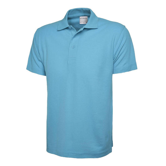 Uneek Mens Active Cotton Poloshirt - Sky Sky