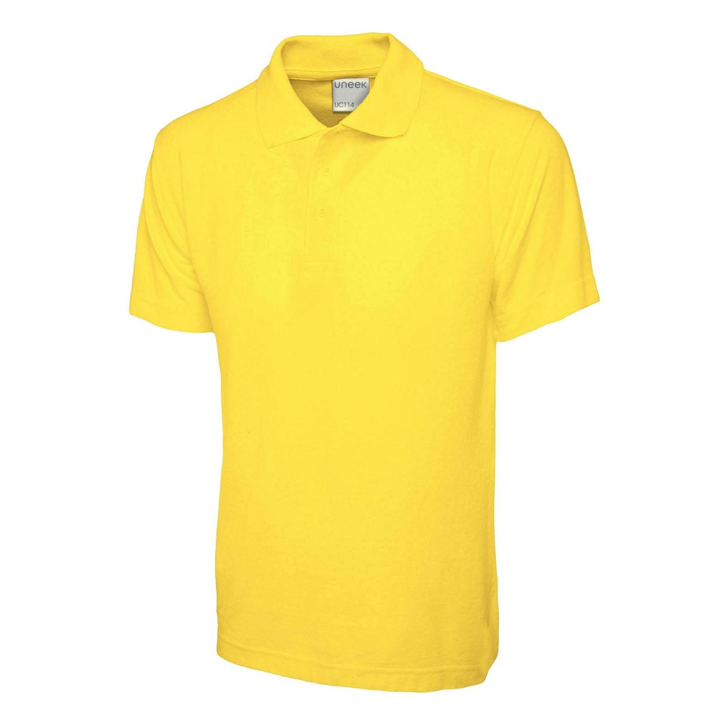 Uneek Mens Active Cotton Poloshirt - Yellow Yellow