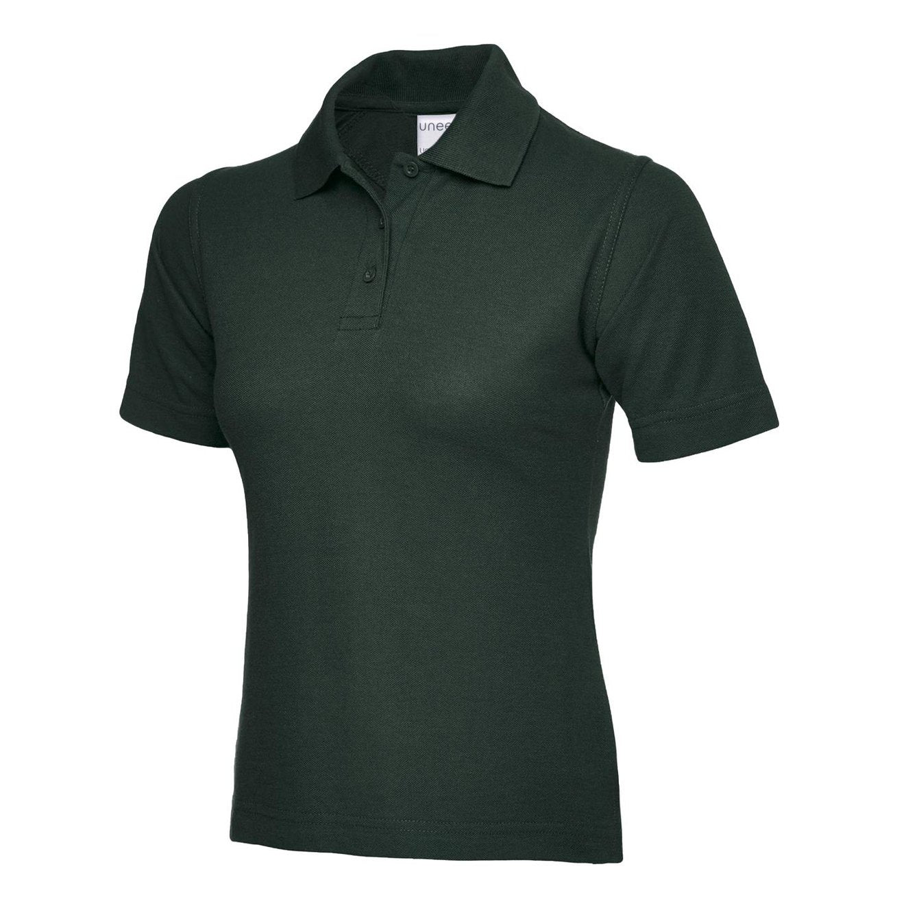 Uneek Ladies Active Cotton Poloshirt - Bottle Green Bottle Green