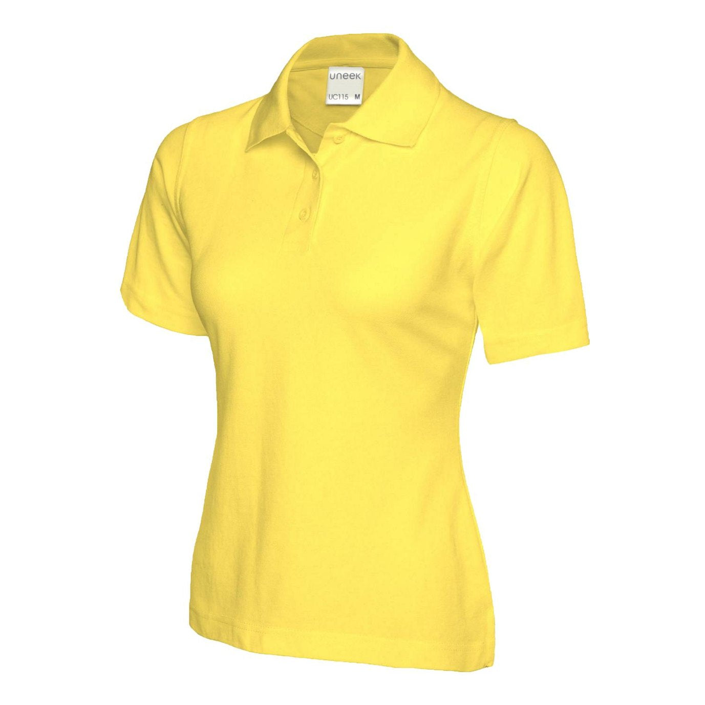 Uneek Ladies Active Cotton Poloshirt - Yellow Yellow