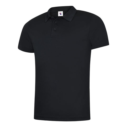 Uneek Mens Ultra Cool Workwear Poloshirt - Black Black