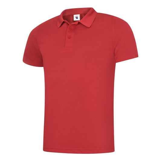 Uneek Mens Ultra Cool Workwear Poloshirt - Red Red