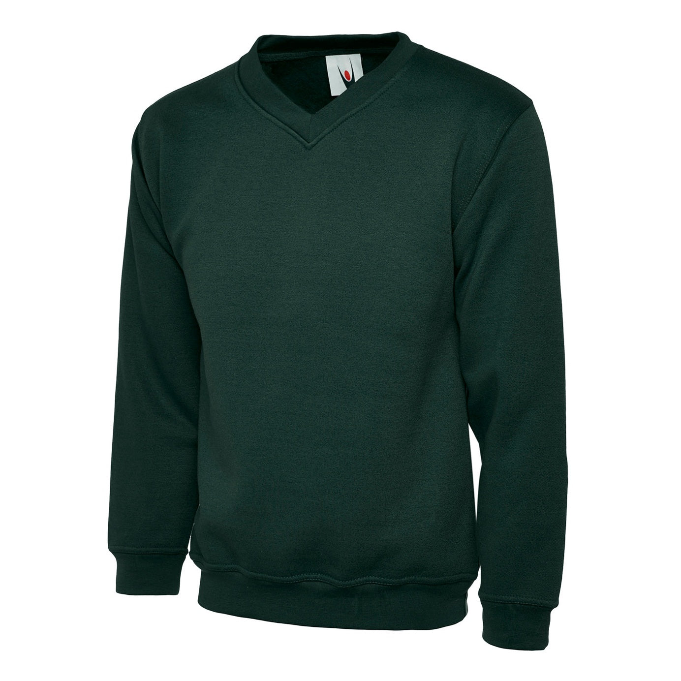 Uneek Classic V-Neck Sweatshirt - Bottle Green Bottle Green