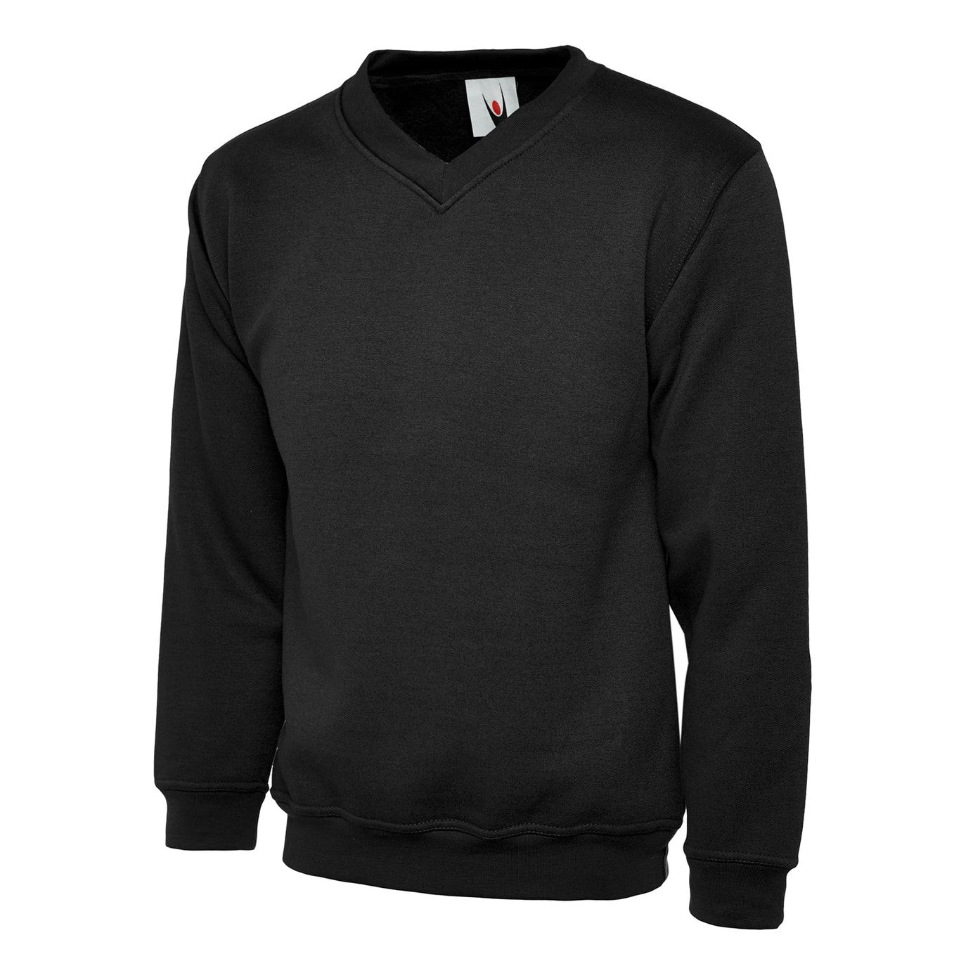 Uneek Classic V-Neck Sweatshirt - Black Black