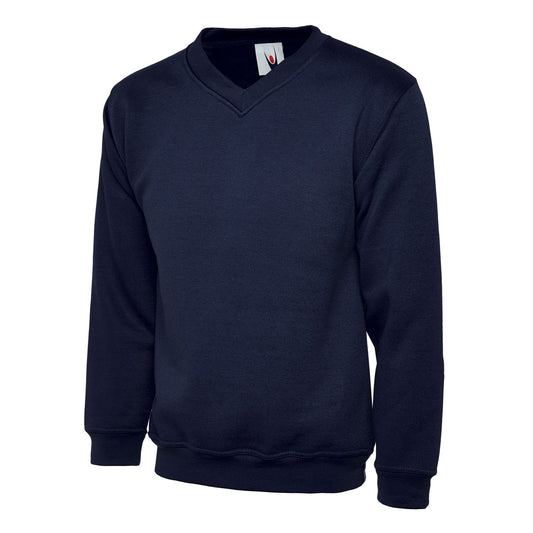 Uneek Classic V-Neck Sweatshirt - Navy Navy