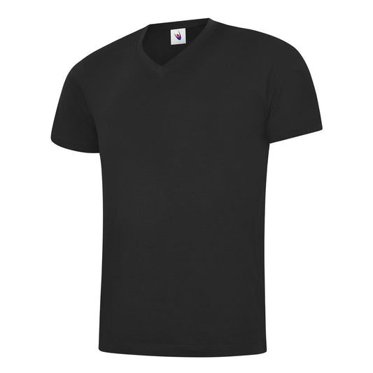 Uneek Classic V Neck T-shirt - Black Black