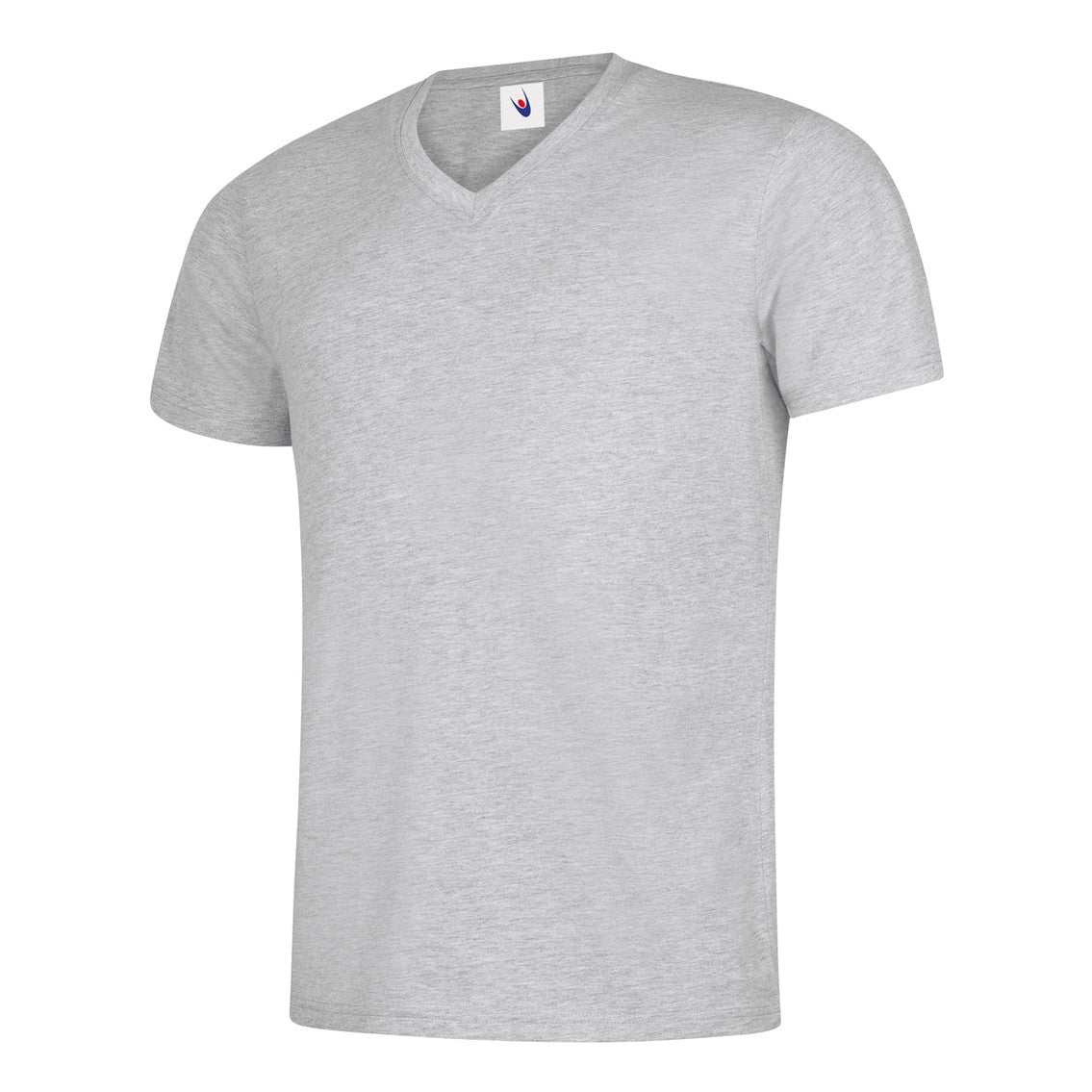 Uneek Classic V Neck T-shirt - Heather Grey Heather Grey
