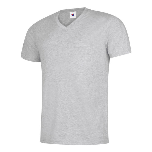 Uneek Classic V Neck T-shirt - Heather Grey Heather Grey