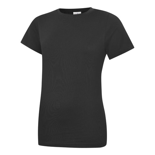 Uneek Ladies Classic T-Shirt - Black Black
