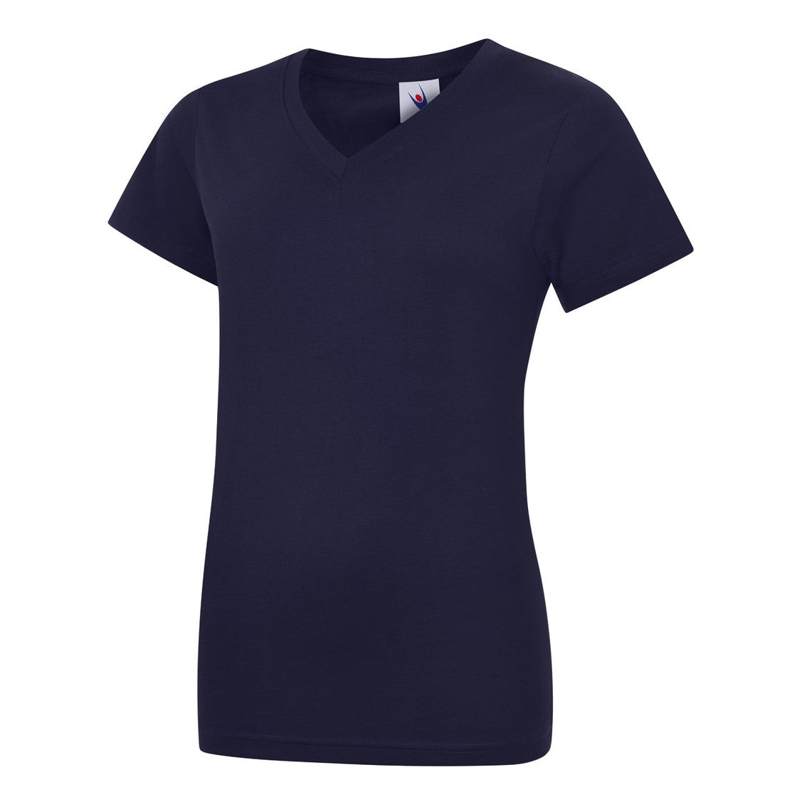 Uneek Ladies Classic V-Neck T-Shirt - Navy Navy